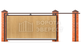 Откатные механические ворота 5.5 метров 5500×2900 ВЭ-5721